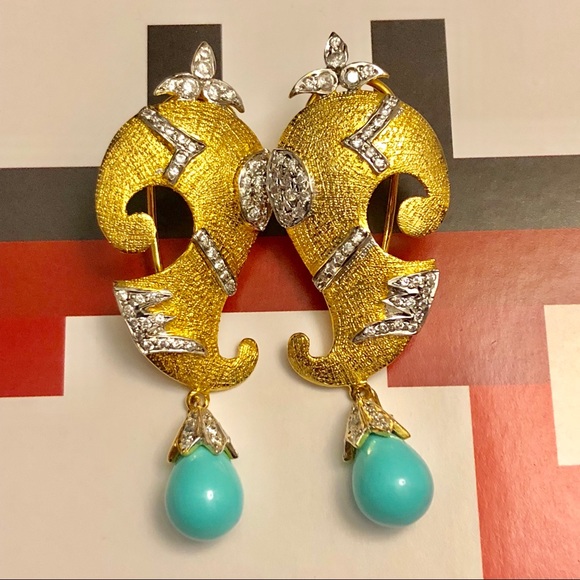 Drop Earrings Semi Precious Stones